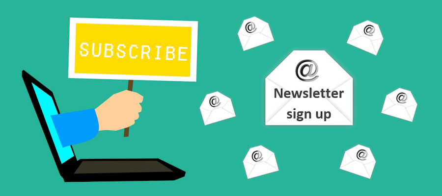 ‘Sign up for our newsletter’ – No thanks!