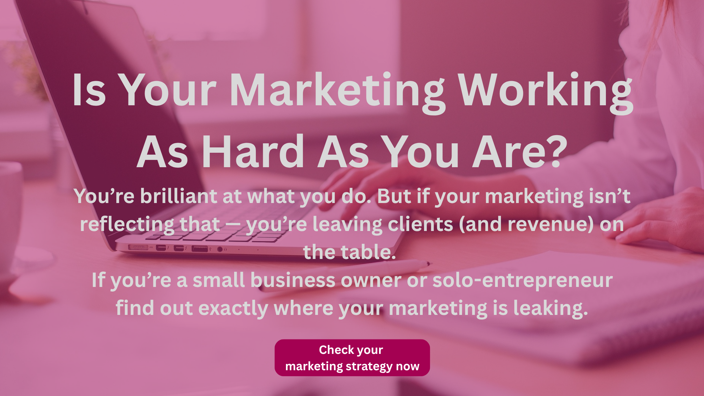 Marketing Strategy with button